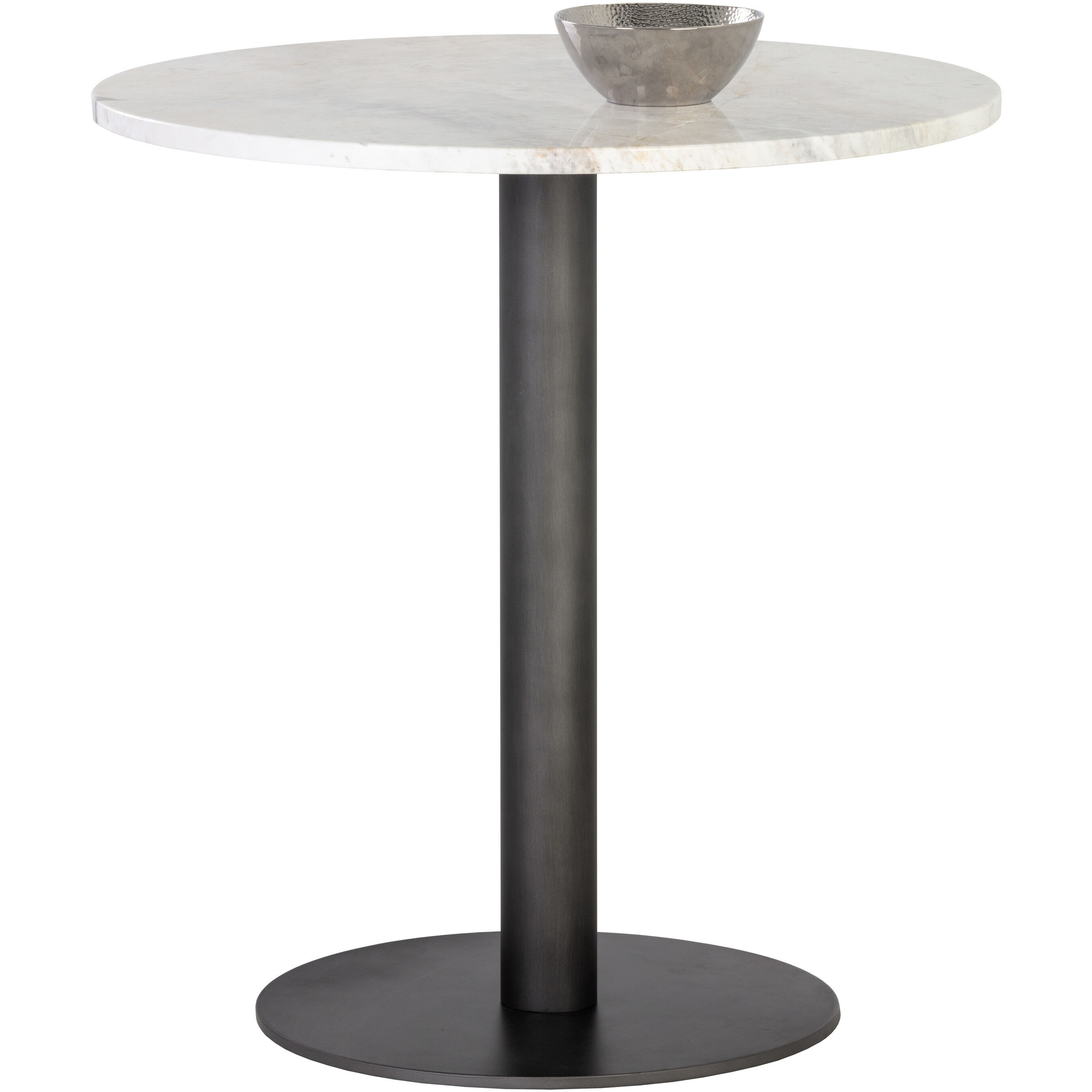 Suki White / Pewter Bistro Table